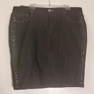 Boom Boom Jeans Dark Blue Denim Skirt size 2X